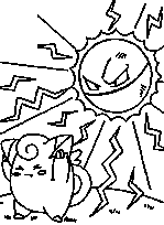 coloriage pokemon combat electrique